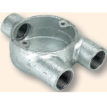 Circular Box, 3 Way Y Branch