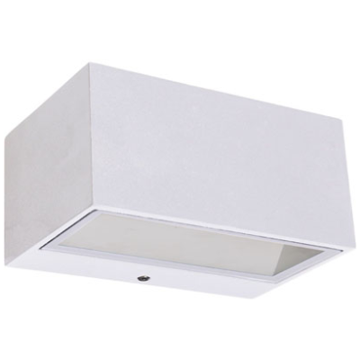 Wall Light, Gemini LED Wall 4000K IP54, c/w Clear Glass Diffuser