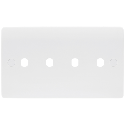 Median - Dimmer Switch, 4 Gang (4G) Plate c/w 4 Knobs