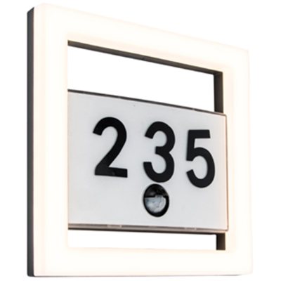 Wall Light, Alice LED Wall 3000K IP44 PIR, c/w Opal Polycarbonate Diffuser