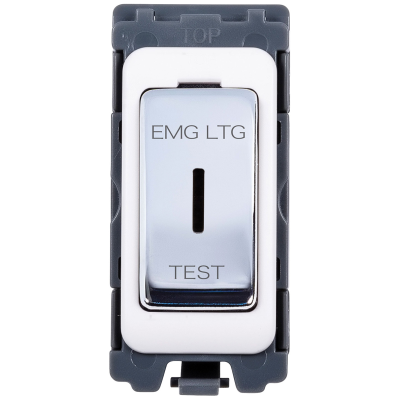 Matrix 20 - Switch, 2 Way Single Pole Key, Printed EMG LTG TEST