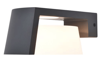 Wall Light, Moon Intgrtd LED IP44, c/w Opal Polycarbonate Diffuser