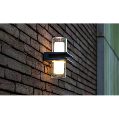 Wall Light, Mito LED Wall 3000K IP54, Opal & Clear Polycarbonate Diffuser