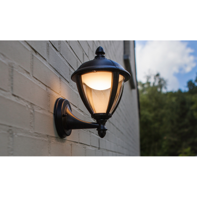 Lantern, LED Wall 3000K 330Lm IP44, c/w Clear Glass Diffuser