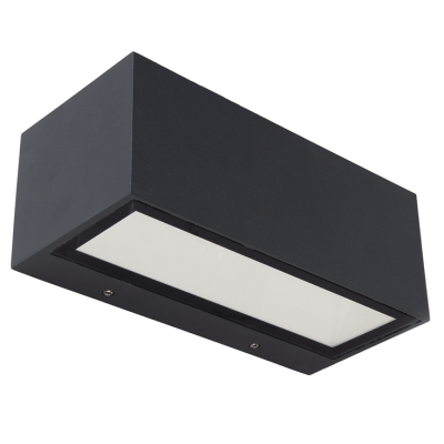 Wall Light, Gemini LED Wall 3000K IP54, c/w Clear Glass Diffuser