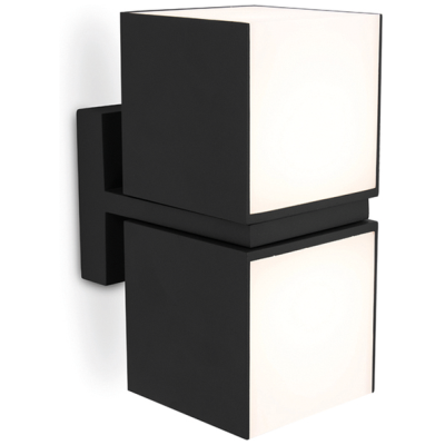 Wall Light, Cuba LED 3000K 1000lm IP54, c/w Opal Polycarbonate Diffuser