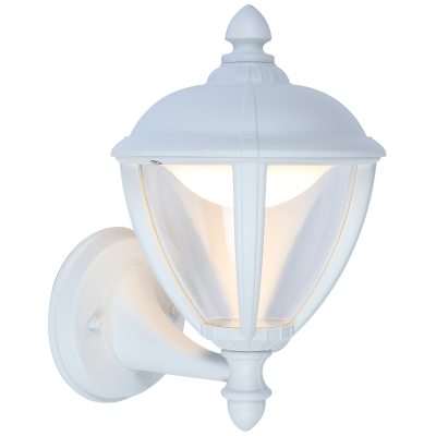 Lantern, LED Wall 3000K 330Lm IP44, c/w Clear Glass Diffuser