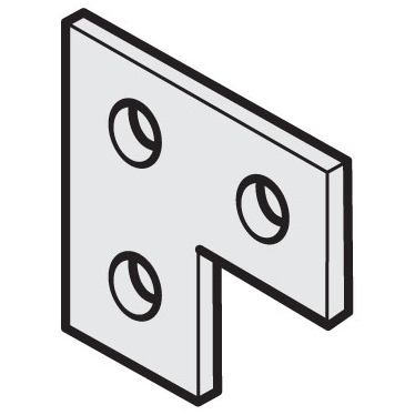 Bracket, L 3 Hole