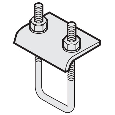 Beam Clamp, U Double Channel