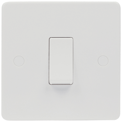Profile - Switch, DP Single Plate, White Rocker