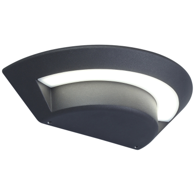 Wall Light, LED Oval 4000K 360lm IP54, c/w Frosted Diffuser