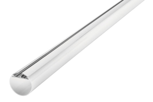 PROFILE ALUMINIUM ROUND 1M FROSTED DIFFUSER 30MM DIA FOR 2 X IP33 10MM WIDTH STRIP INCLUDE 2 ENDCAPS 2 SCREWS AND 2 SUSPENSION KITS INTEGRAL - ILPFO135