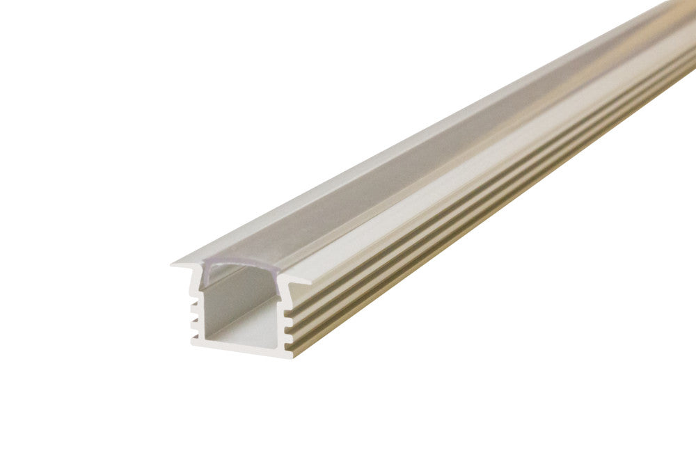 PROFILE ALUMINIUM RECESSED 1M CLEAR SLIDE-IN DIFFUSER FOR IP65 10MM WIDTH STRIP INTEGRAL - ILPFR022