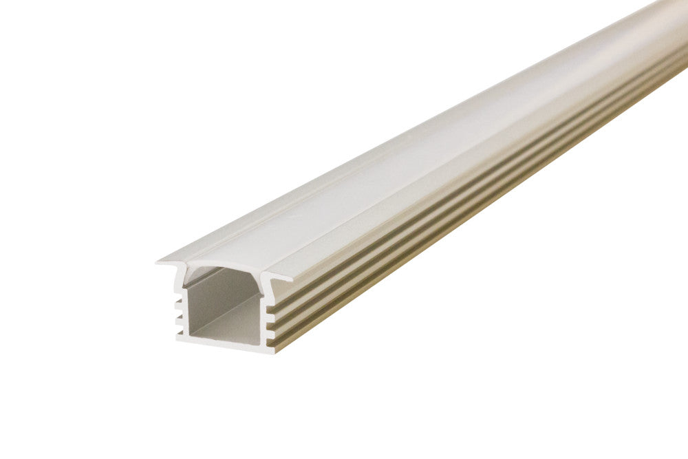 PROFILE ALUMINIUM RECESSED 1M SLIDE-IN FROSTED DIFFUSER FOR IP65 10MM WIDTH STRIP INTEGRAL - ILPFR024