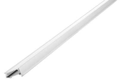 PROFILE ALUMINIUM 70 DEGREE RECESSED 1M FROSTED DIFFUSER FOR IP65 12MM WIDTH STRIP INCLUDE 2 ENDCAPS INTEGRAL - ILPFR090
