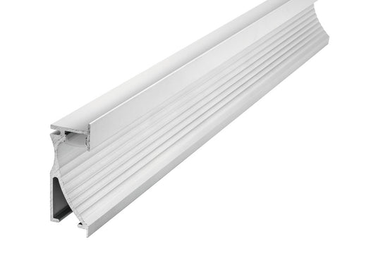 PROFILE ALUMINIUM WALL RECESSED 1M FROSTED DIFFUSER FOR IP65 12MM WIDTH STRIP INCLUDE 2 ENDCAPS AND 2 SCREWS INTEGRAL - ILPFR113