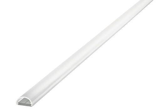 PROFILE ALUMINIUM SURFACE MOUNT 2M FROSTED DIFFUSER 13.8 X 8MM FOR IP65 10MM WIDTH STRIP INCLUDE 2 ENDCAPS INTEGRAL - ILPFS059
