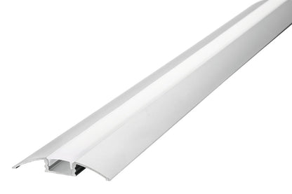 PROFILE ALUMINIUM SURFACE MOUNT 2M FROSTED DIFFUSER 52.3 X 8.1MM FOR IP65 12MM WIDTH STRIP INCLUDE 2 ENDCAPS AND 4 MOUNTING BRACKETS INTEGRAL - ILPFS103