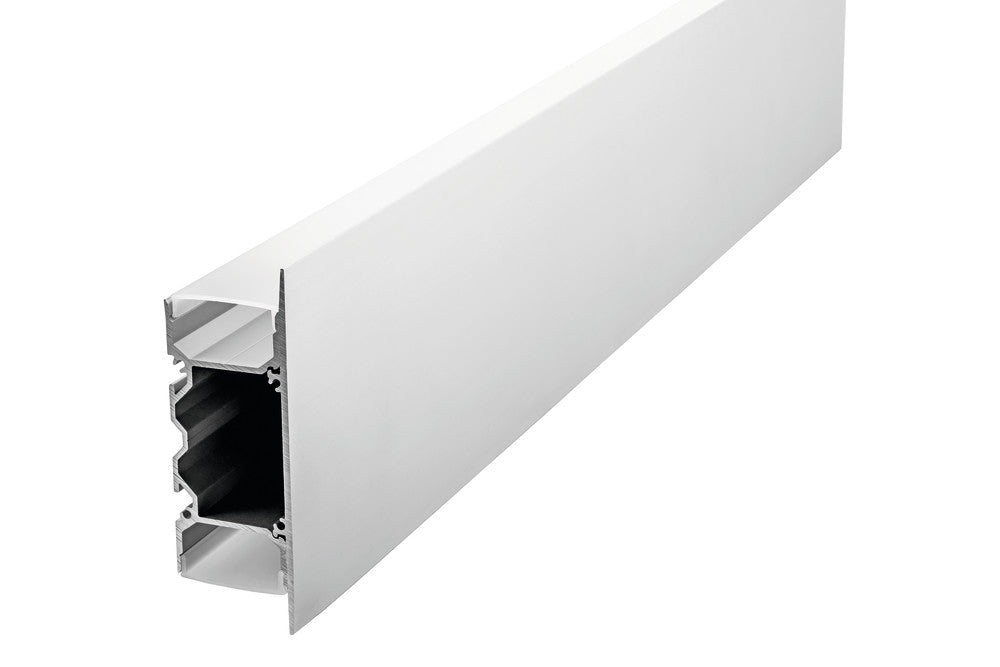 PROFILE ALUMINIUM SURFACE MOUNT 1M FROSTED DIFFUSER FOR IP67 12MM WIDTH STRIP INCLUDE 2 ENDCAPS AND 8 SCREWS INTEGRAL - ILPFS117