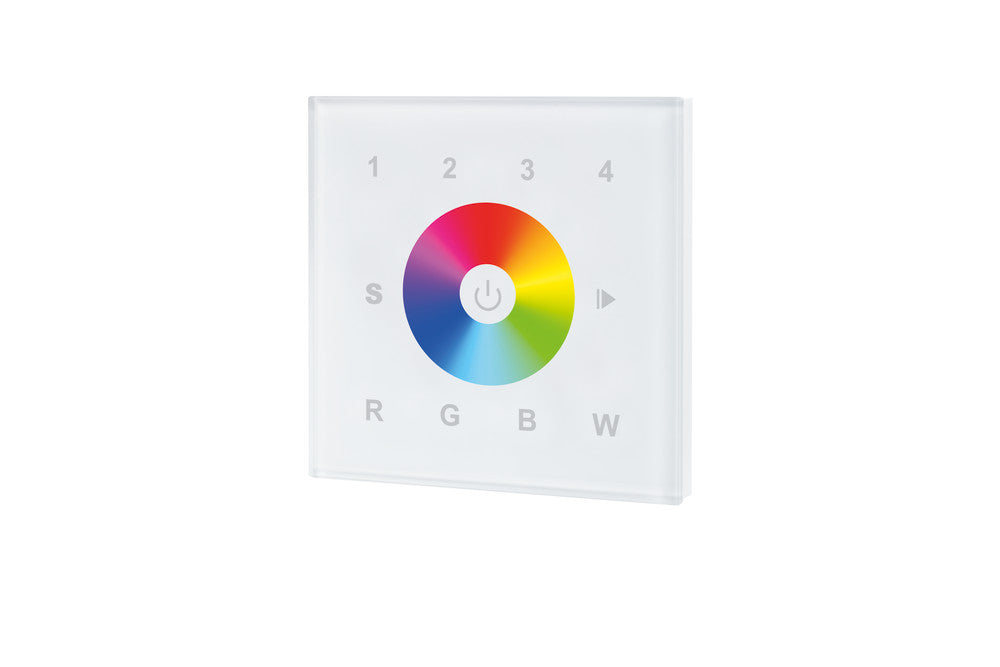 RF WALL MOUNT TOUCH RGBW 4 ZONE 100-240 AC INPUT WHITE INTEGRAL - ILRC017