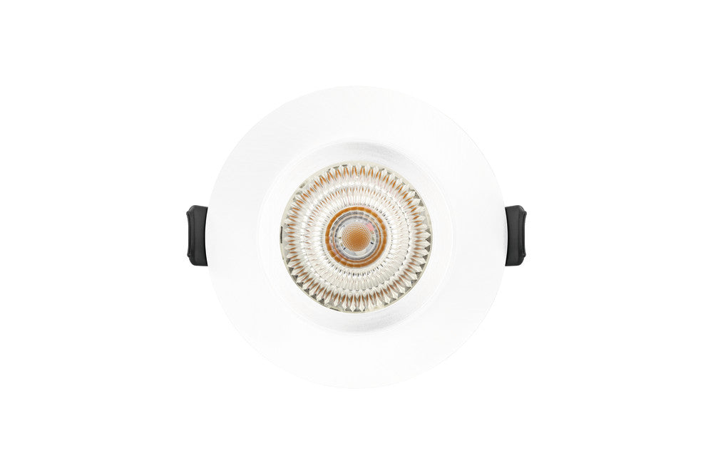 EVOFIRE FIRE RATED DOWNLIGHT 70MM CUTOUT IP65 WHITE RECESSED +GU10 HOLDER INTEGRAL - ILDLFR70E001