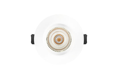 EVOFIRE FIRE RATED DOWNLIGHT 70MM CUTOUT IP65 WHITE RECESSED +GU10 HOLDER INTEGRAL - ILDLFR70E001