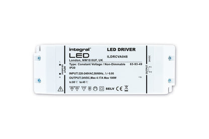 CONSTANT VOLTAGE DRIVER 100W 24VDC IP20 NON-DIMM 200-240V INPUT INTEGRAL - ILDRCVA048