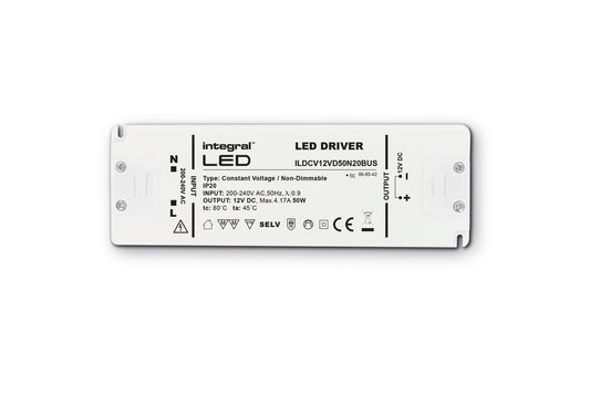 CONSTANT VOLTAGE DRIVER 75W 24VDC IP20 NON-DIMM 200-240V INPUT INTEGRAL - ILDRCVA047