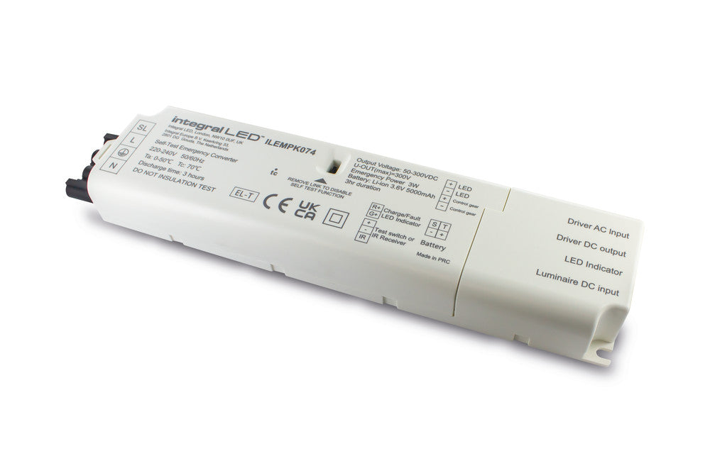 EMERGENCY CONVERSION KIT IP20 FOR ILP6060B041 ILP6060B042 and ILP6060B043 PANELS 3HR WITH REMOTE LED INDICATOR AND TEST BUTTON - ILEMPK074