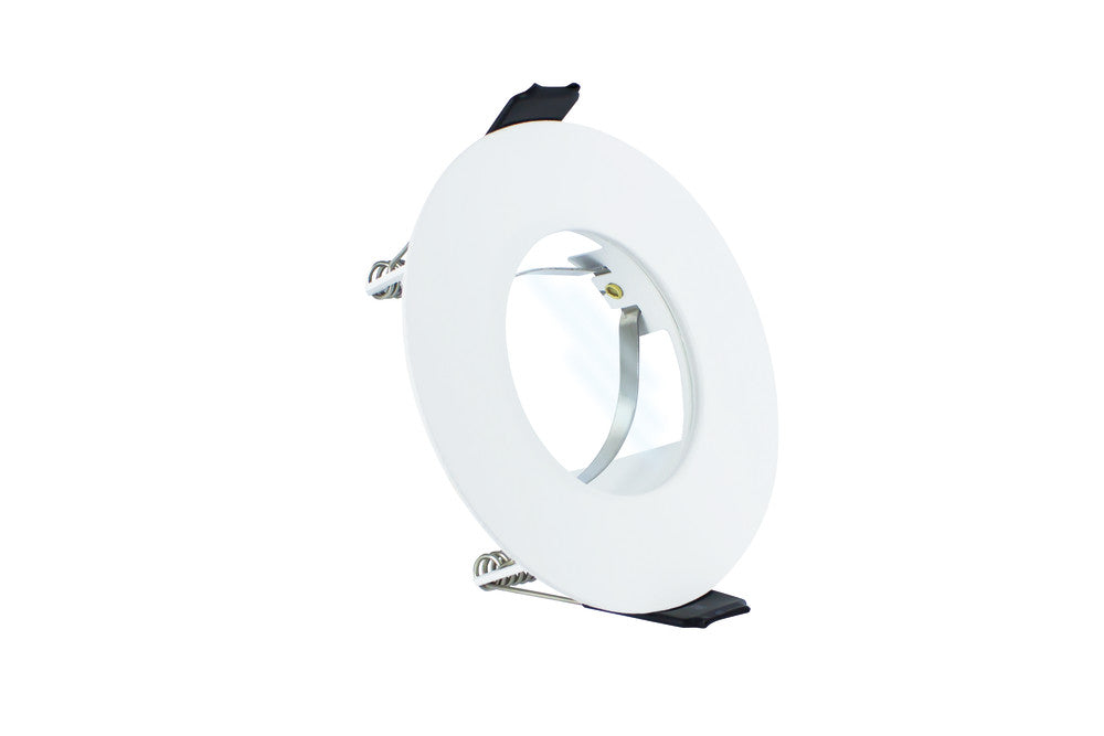 EVOFIRE FIRE RATED DOWNLIGHT 70MM CUTOUT IP65 WHITE ROUND *NO GU10 HOLDER* INTEGRAL - ILDLFR70D011