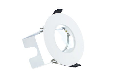 EVOFIRE FIRE RATED DOWNLIGHT 70MM CUTOUT IP65 WHITE ROUND *NO GU10 HOLDER* + INSULATION GUARD INTEGRAL - ILDLFR70D012