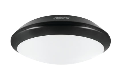 TOUGH SHELL+ BULKHEAD EMERGENCY 3HR 308MM DIA IP66 1400LM 15W 4000K IK10 110 BEAM NON-DIMM BLACK 93LM/W INTEGRAL - ILBHA061