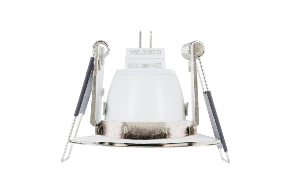 EVOFIRE MINI FIRE RATED DOWNLIGHT 45MM CUTOUT IP65 SATIN NICKEL ROUND INTEGRAL - ILDLFR45D038