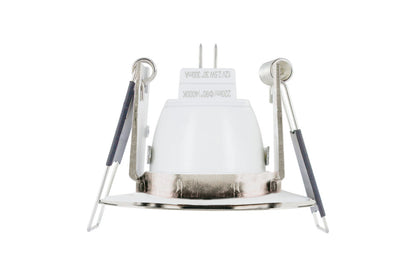 EVOFIRE MINI FIRE RATED DOWNLIGHT 45MM CUTOUT IP65 SATIN NICKEL ROUND INTEGRAL - ILDLFR45D038
