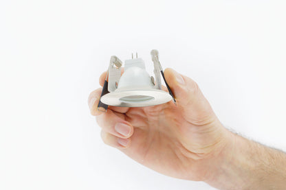 EVOFIRE MINI FIRE RATED DOWNLIGHT 45MM CUTOUT IP65 SATIN NICKEL ROUND INTEGRAL - ILDLFR45D038