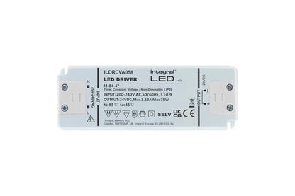 CONSTANT VOLTAGE DRIVER 75W 24VDC IP20 NON-DIMM 200-240V INPUT - ILDRCVA058
