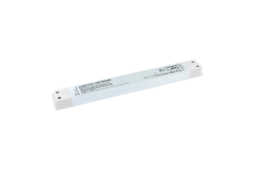 CONSTANT VOLTAGE LONG & SLIM DRIVER 45W 12VDC IP20 NON-DIMM 180-264V INPUT - ILDRCVA062