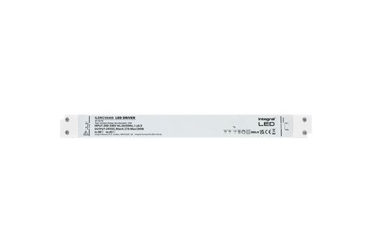CONSTANT VOLTAGE LONG & SLIM DRIVER 100W 24VDC IP20 NON-DIMM 180-264V INPUT - ILDRCVA068