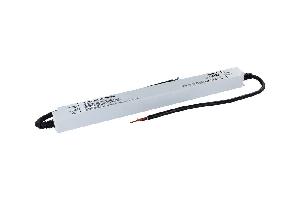 CONSTANT VOLTAGE LONG & SLIM DRIVER 150W 24VDC IP66 NON-DIMM 180-264V INPUT - ILDRCVC075
