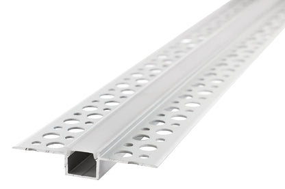 PROFILE ALUMINIUM NARROW RECESSED 2M FROSTED DIFFUSER INCLUDE 2 ENDCAPS - ILPFR176