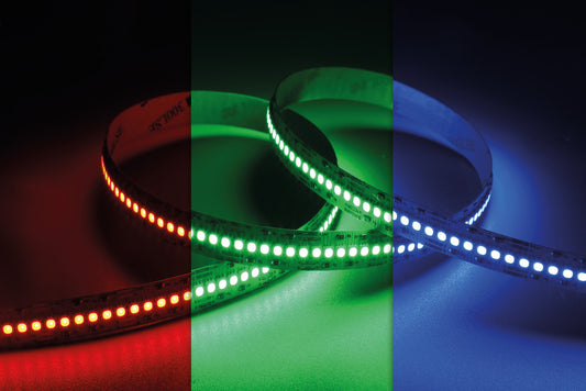 SPOTLESS 3M RGB LED STRIP IP20 24V 28.8W/M 240 LED’S/M 12MM WIDTH 120 BEAM BAG PACK - ILSTRGBA175E