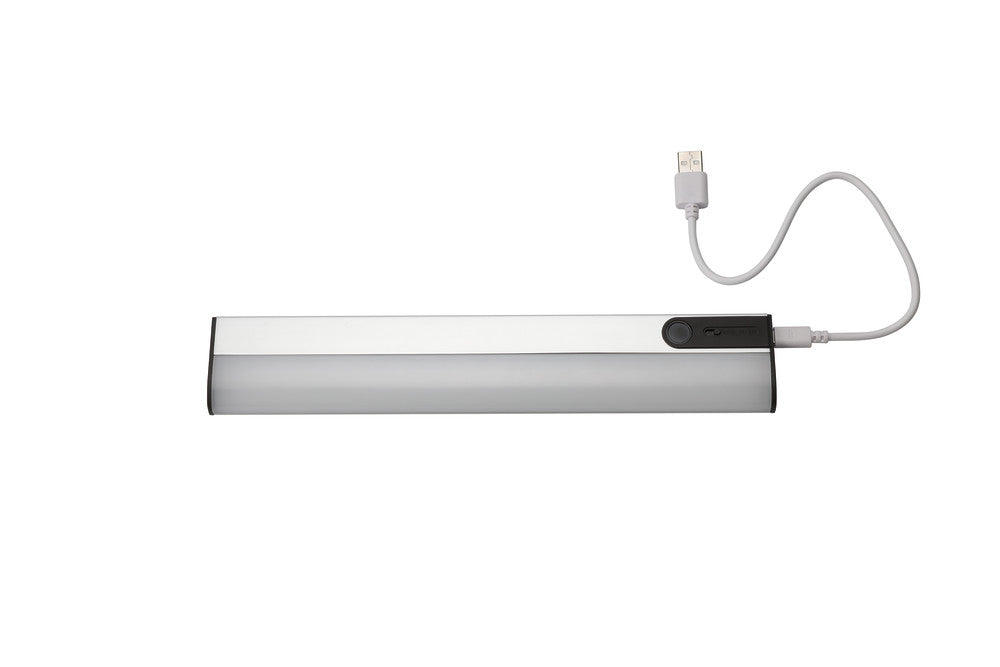 SENSORLUX CABINET WARDROBE LIGHT 261MM 100LM 3000K WITH IR HAND WAVE SENSOR DIMMABLE RECHARGEABLE BATTERY - ILWL001