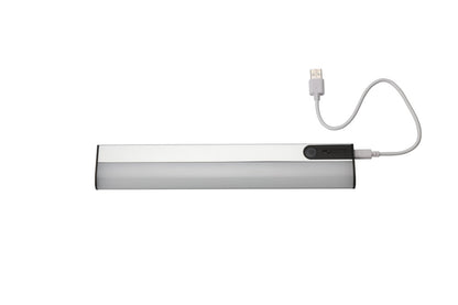 SENSORLUX CABINET WARDROBE LIGHT 261MM 100LM 3000K WITH IR HAND WAVE SENSOR DIMMABLE RECHARGEABLE BATTERY - ILWL001