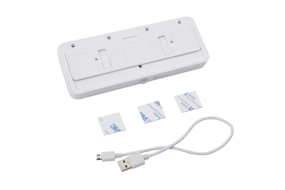 SENSORLUX CABINET WARDROBE LIGHT 180MM 110LM 3000K DIRECTIONAL WITH PIR SENSOR RECHARGEABLE BATTERY - ILWL007