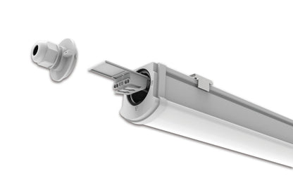 4FT TOUGHSHELL+ IP66 IK10 26W/32W/38W - 3900LM/4800LM/5700LM 4000K 120 BEAM ANGLE 150LM/W NON-DIMM-LINKABLE RAPID CONNECT EASY-FIT - ILBTX081
