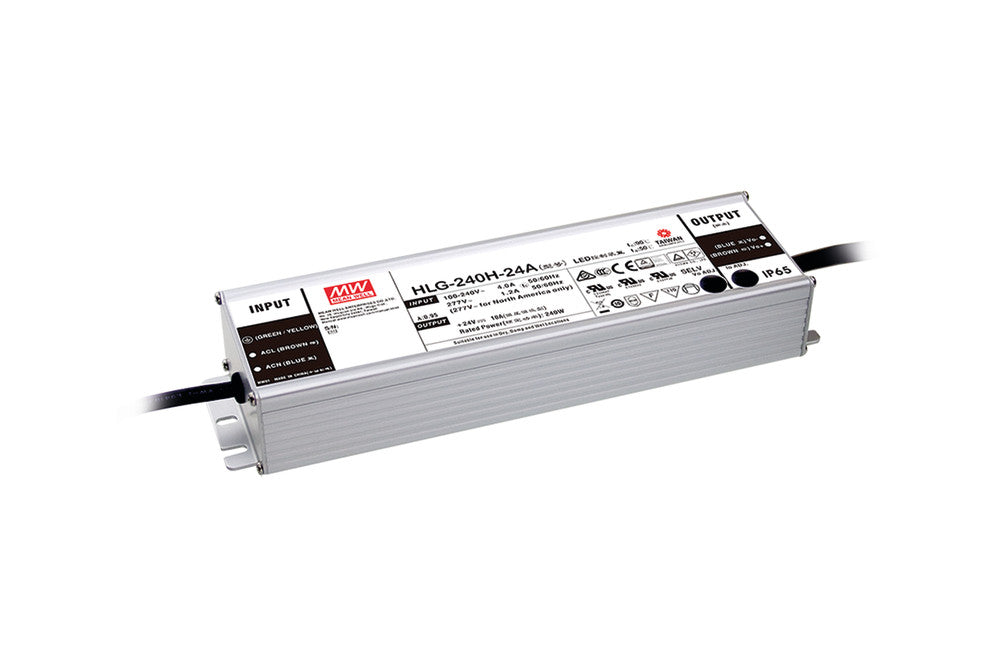CONSTANT VOLTAGE DRIVER 240W 48VDC IP65 NON-DIMM 90-305V INPUT - HLG-240H-48A