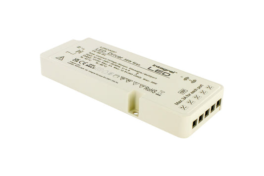 CONSTANT VOLTAGE MULTIPORT (5) DRIVER SENSOR DIMMABLE 36W MAX 12VDC IP20 200-240V INPUT EU PLUG - ILDRCVA097