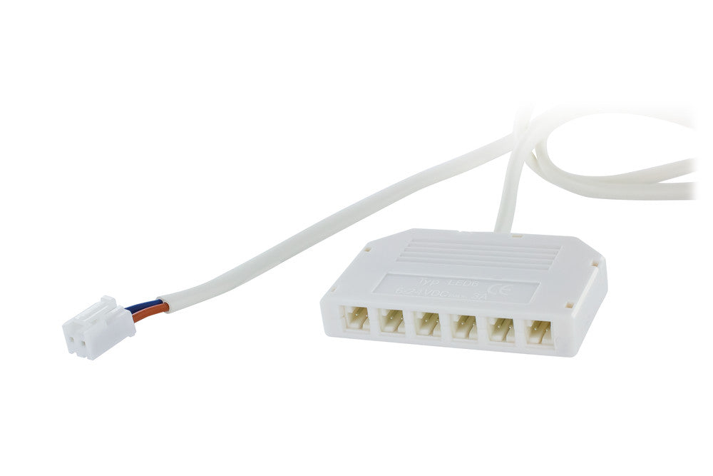 24V CHANNEL SPLITTER 6 PORTS 5A MAX OVERALL 2PIN 2.54MM 3A MAX PER PORT VH3.96 2PIN CLIP - ILDRAA126