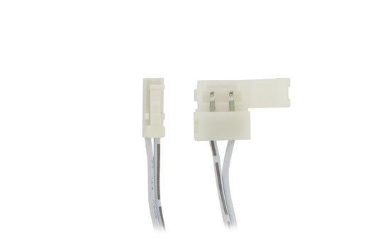 24V 2M DRIVER TO STRIP CONNECTOR LEAD 2PIN 2.54MM WHITE CLIP TO SNAP ON 10MM SINGLE COLOUR STRIP CONNECTOR 3A MAX - ILDRAA121