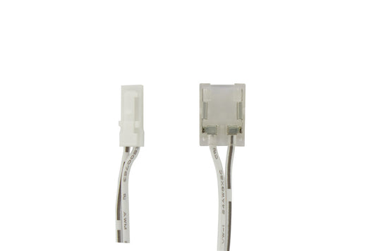 24V 2M DRIVER TO STRIP CONNECTOR LEAD 2PIN 2.54MM WHITE CLIP TO CRIMP ON 10MM SINGLE COLOUR STRIP CONNECTOR 3A MAX - ILDRAA127